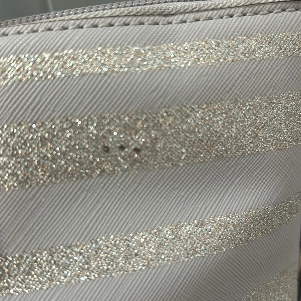 Kate Spade Glittery Silver and Cream Tote - Picture 4 of 7